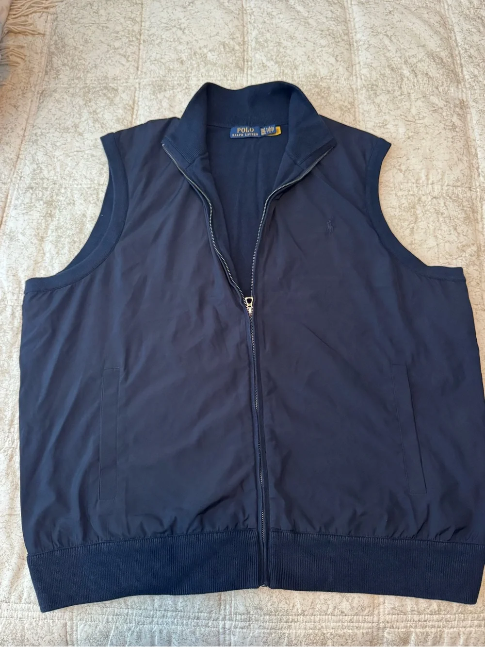 Polo by Ralph Lauren Navy Zip-Front Men's Vest Size 2XLT